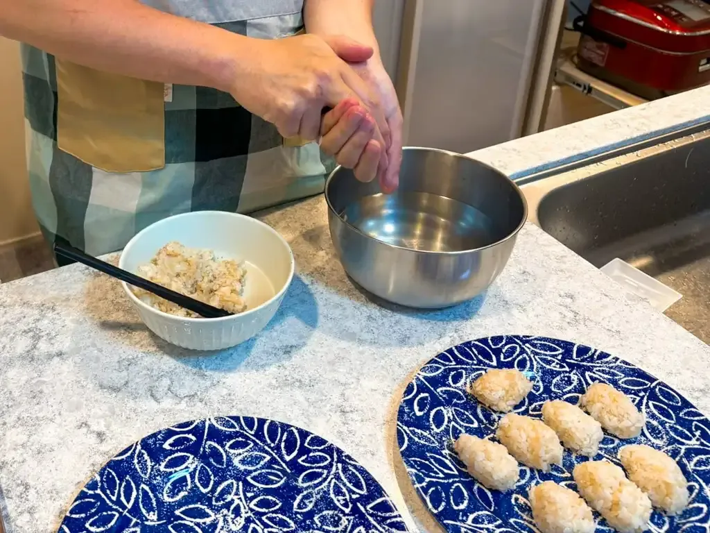 寿司の「シャリ」作りに苦戦