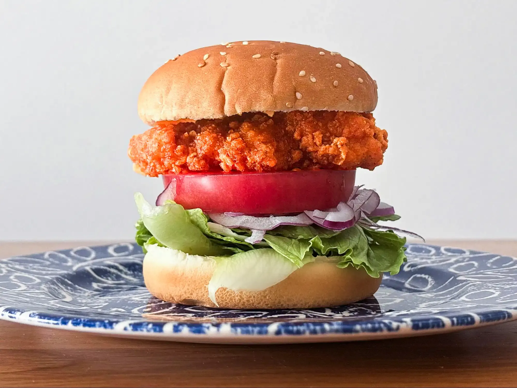 完成したハンバーガー