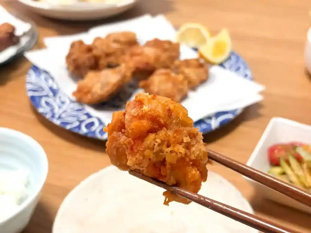 唐揚げ 試食