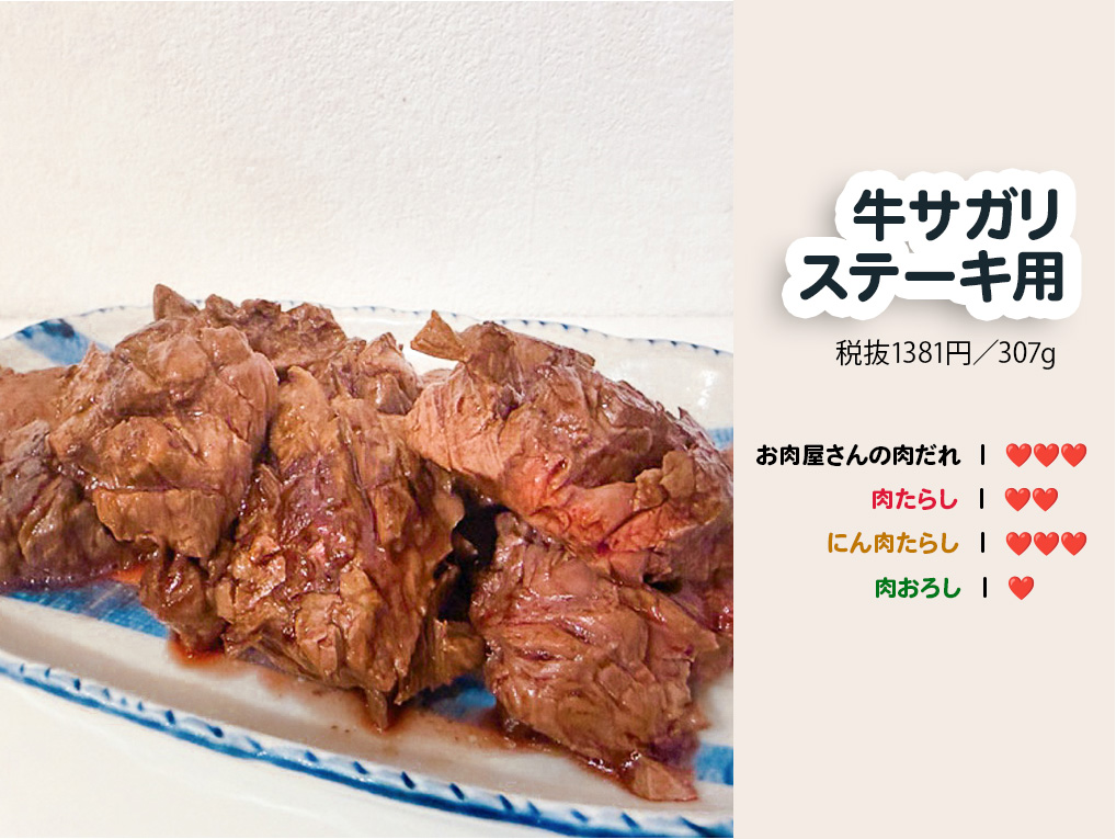 牛サガリステーキチャート