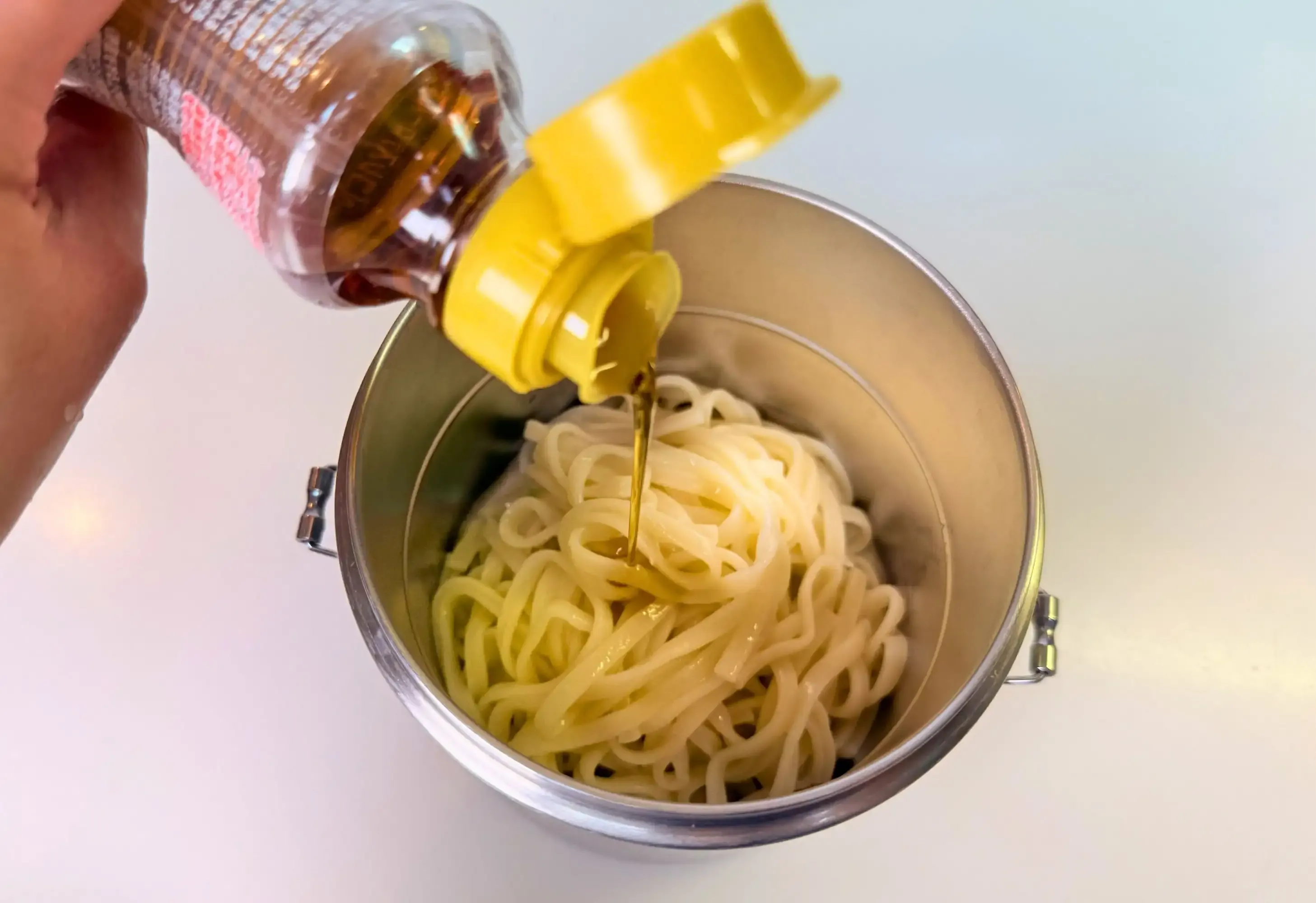 うどんにごま油をプラス