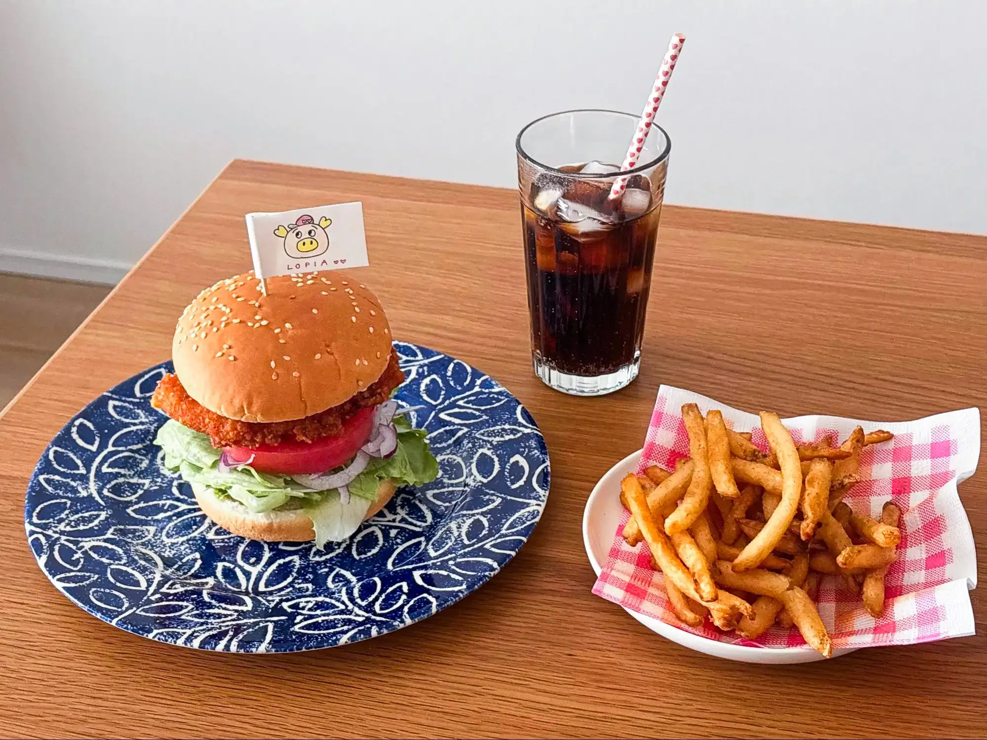 ロピアで作るおうちハンバーガーセット