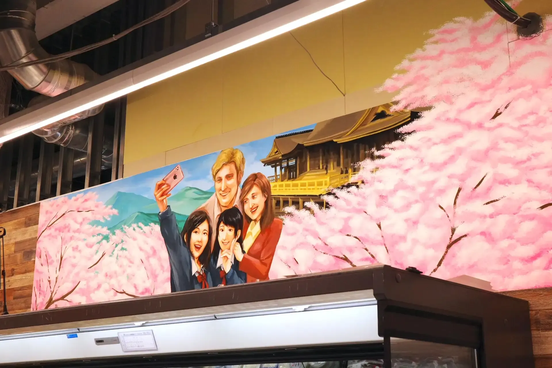 京都観光のワンシーンを切り取ったイラストボード