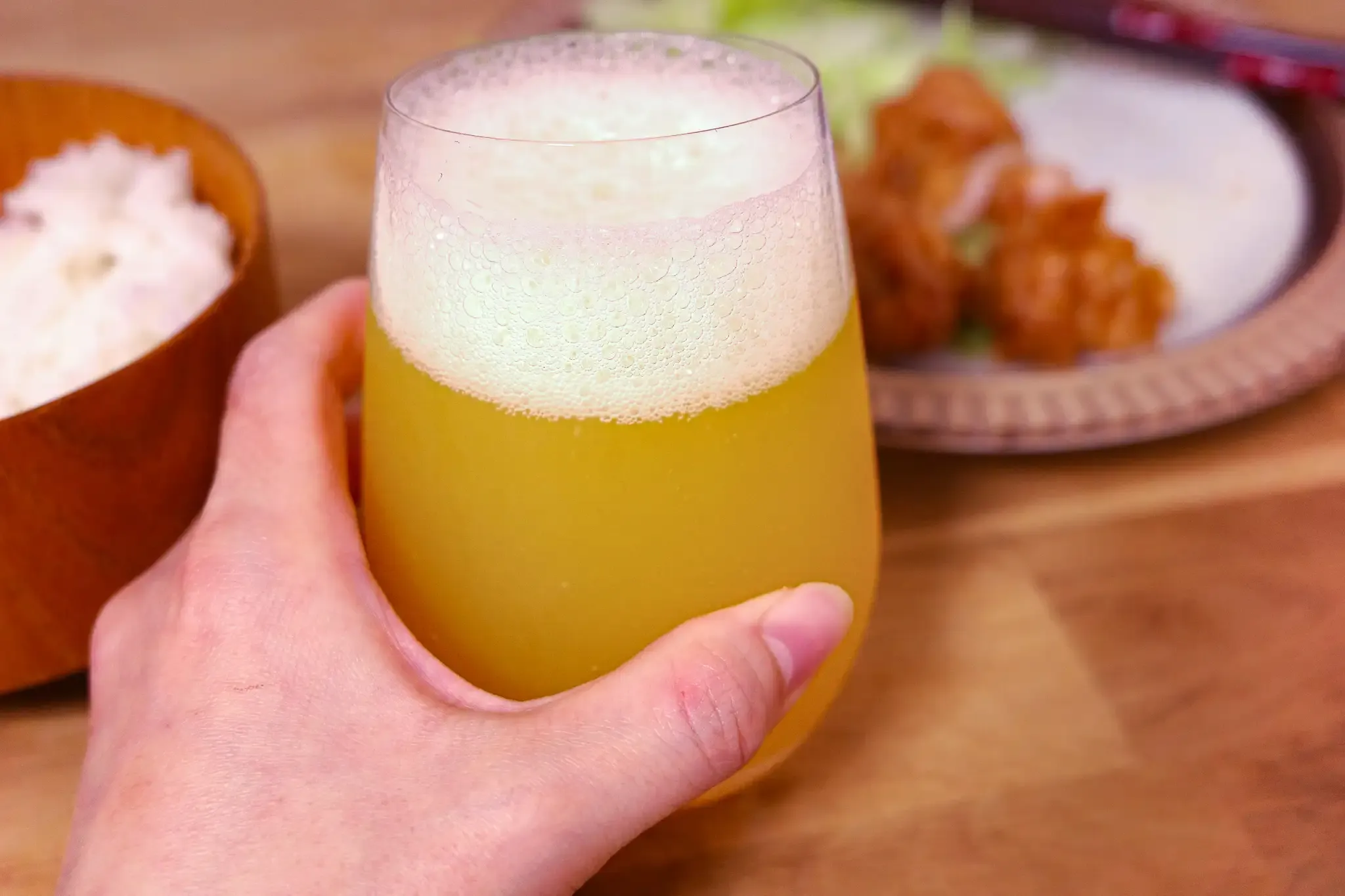 「からあげの山」はビールに合います