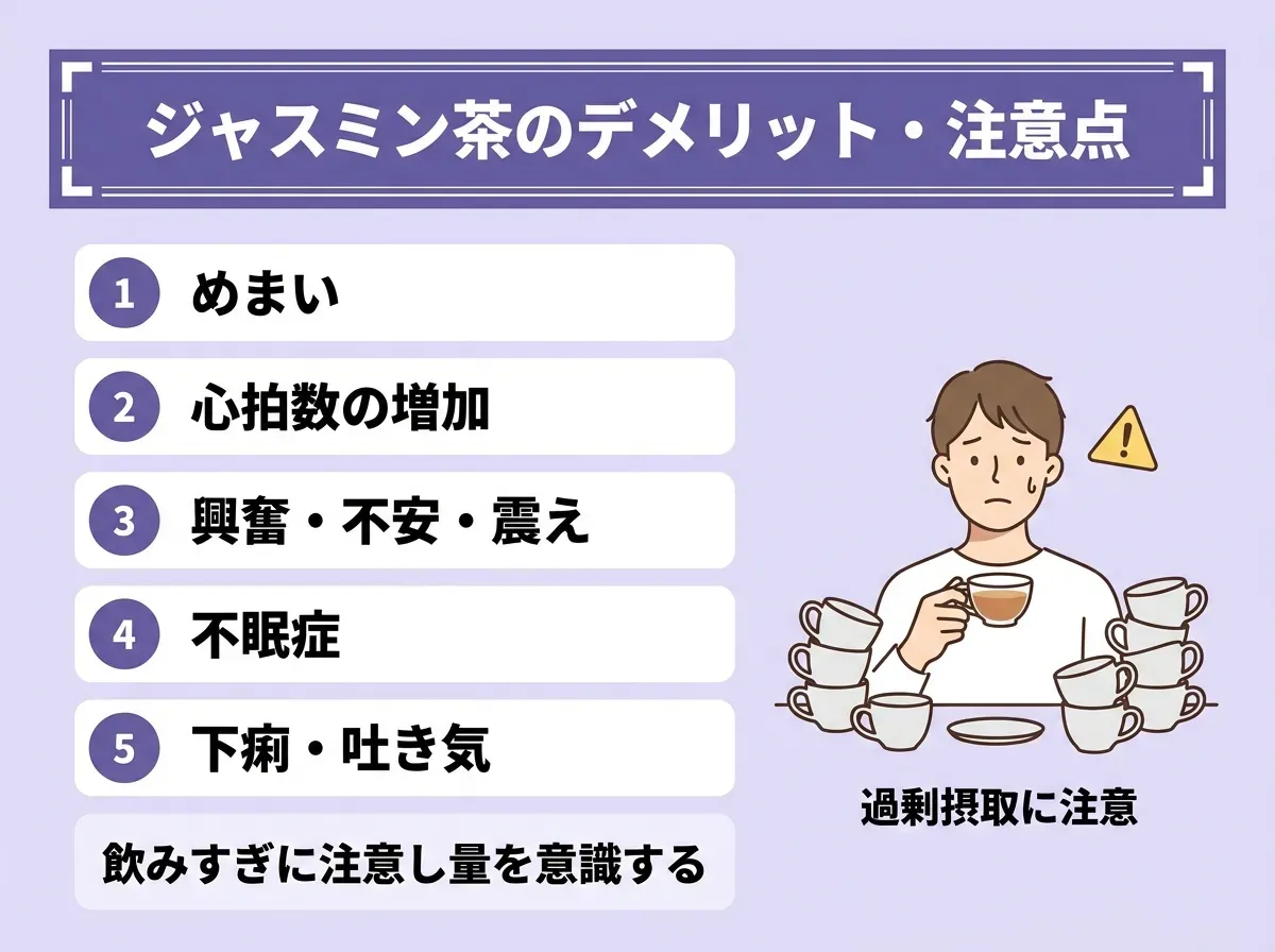 ジャスミン茶のデメリット・注意点