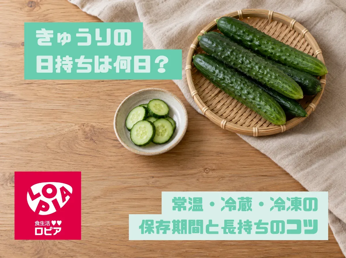きゅうりの日持ちは何日?常温・冷蔵・冷凍の保存期間と長持ちのコツ