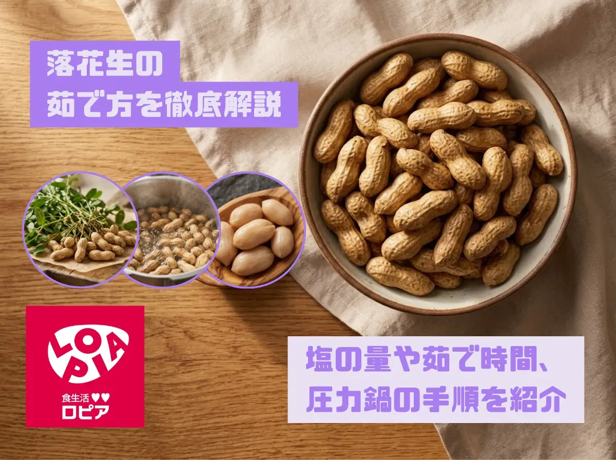 落花生の茹で方を徹底解説！塩の量や茹で時間、圧力鍋の手順を紹介