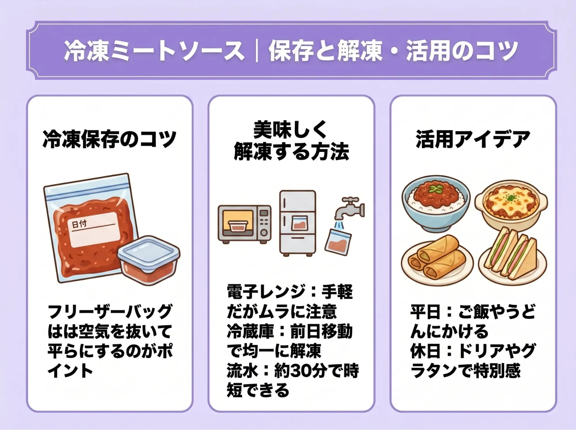 保存と解凍・活用のコツ