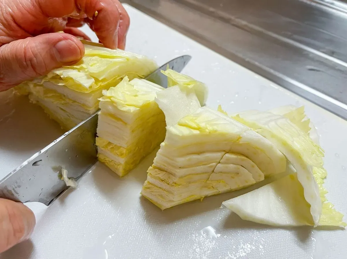 食材を切る人