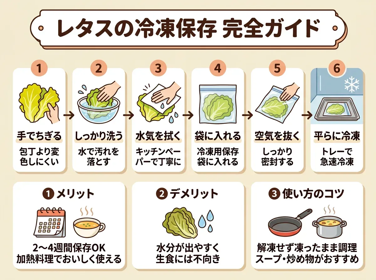 レタスの冷凍保存完全ガイド