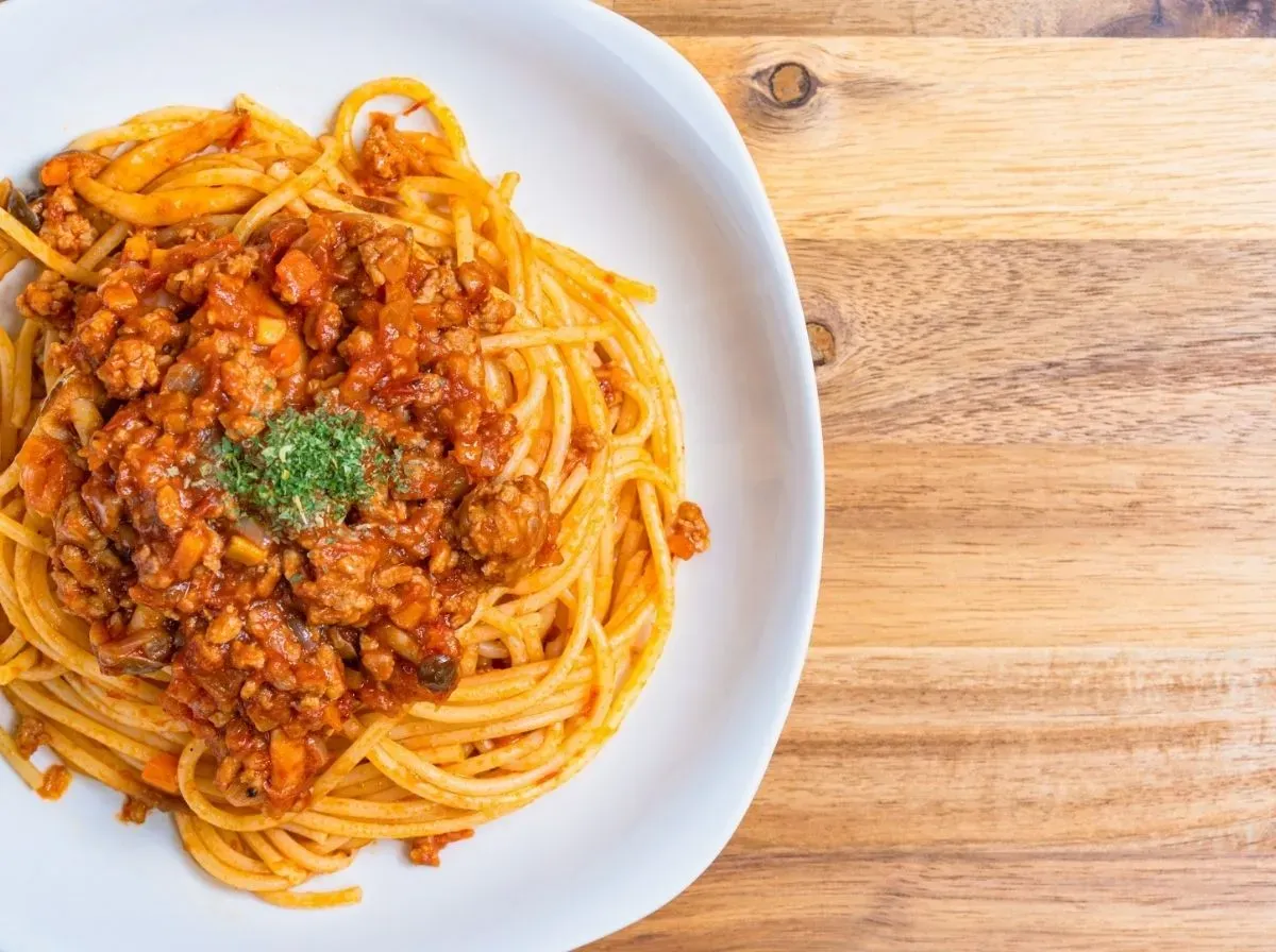 ミートソースパスタ