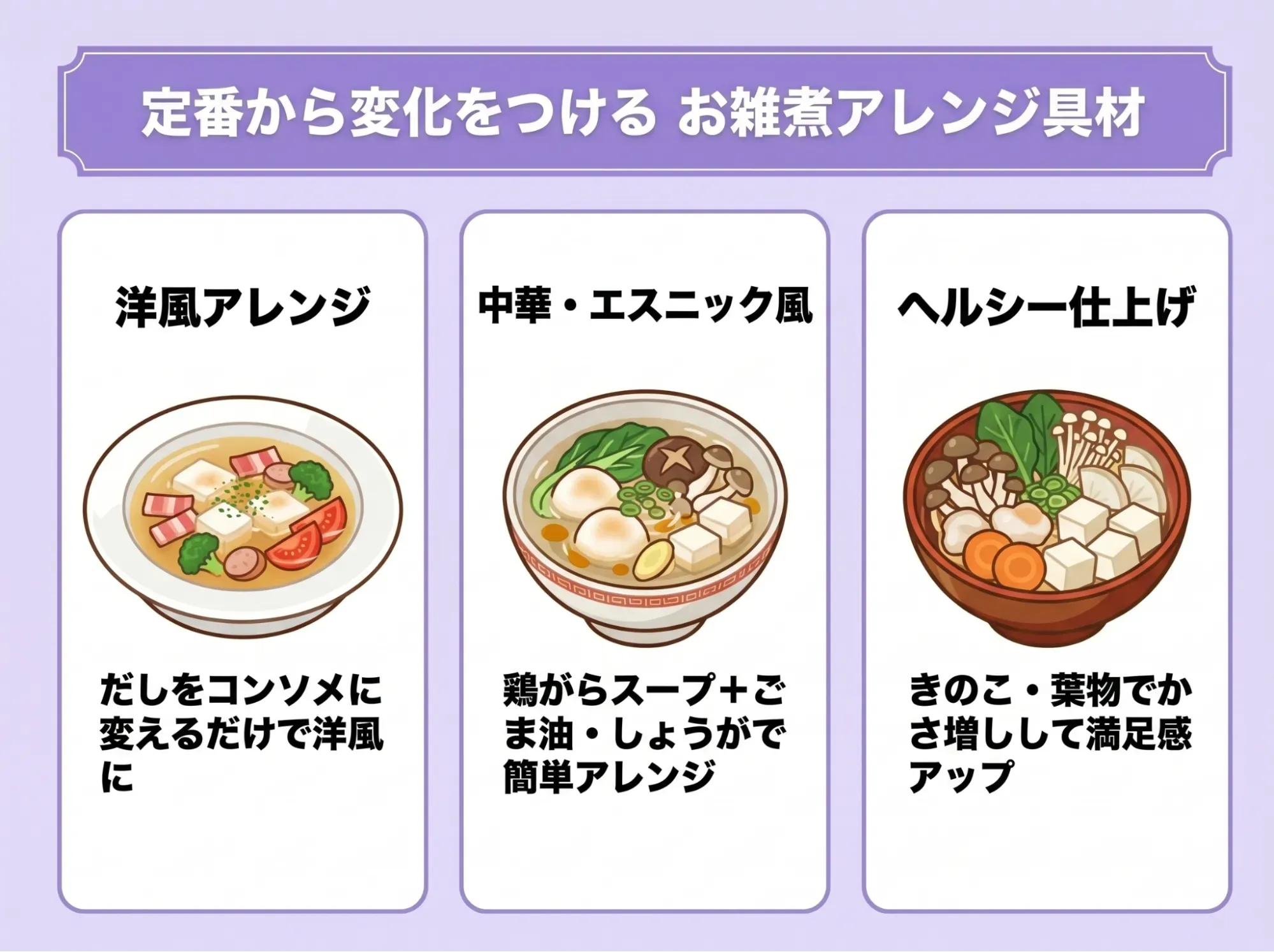 お雑煮アレンジ