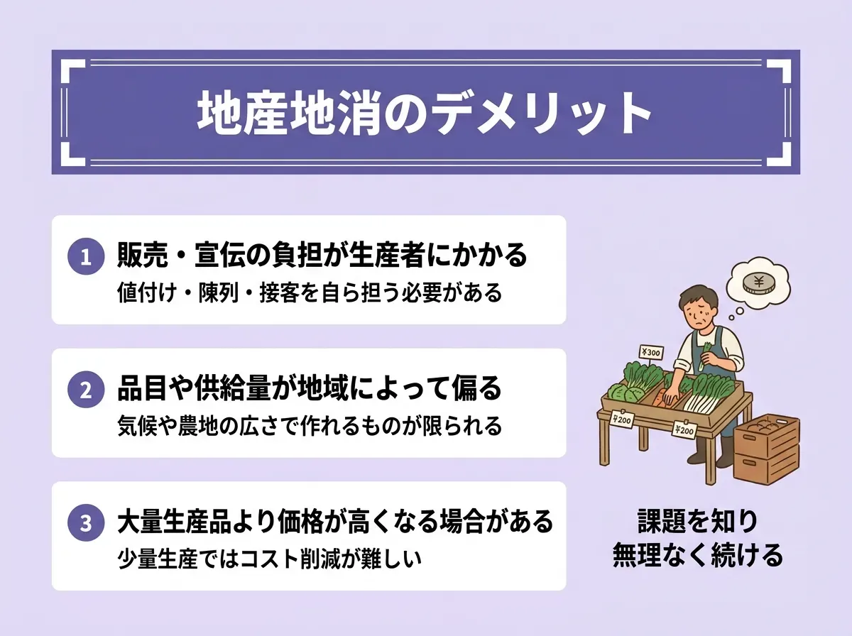 地産地消のデメリット