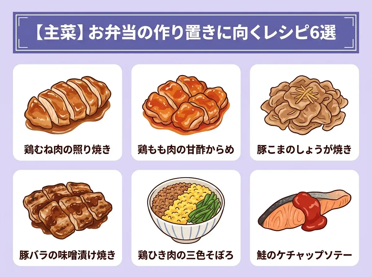 【主菜】お弁当の作り置きに向くレシピ6選
