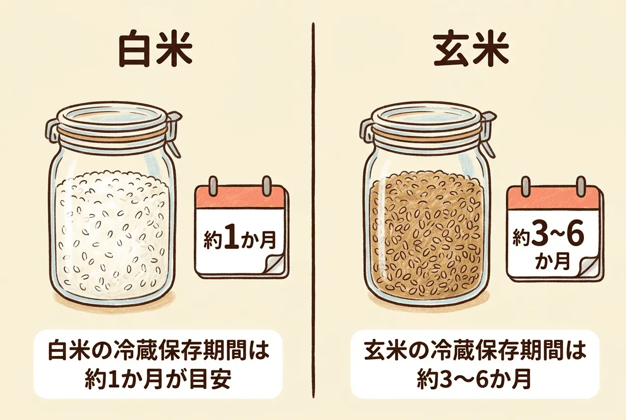 冷蔵庫でのお米の保存期間は何日?