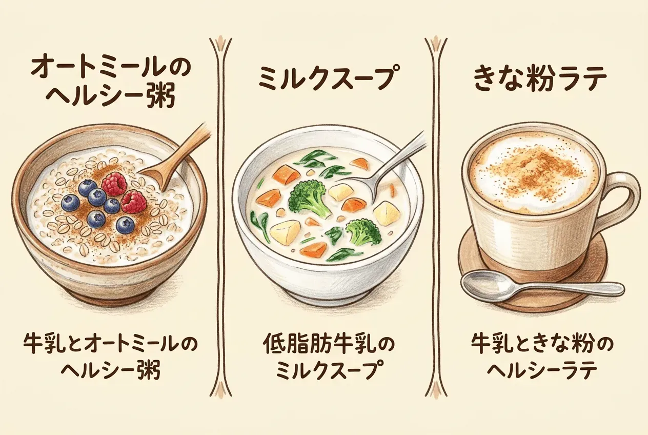 カロリーを抑えながら楽しめる牛乳レシピ3選