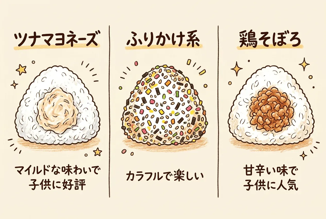 子供に人気のおにぎりの具材を紹介