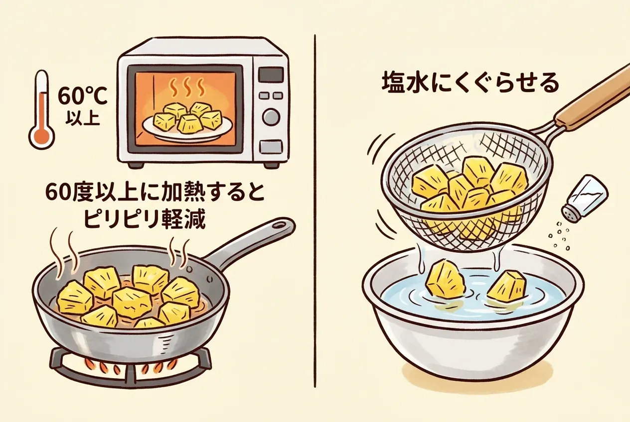 口がピリピリしにくくなる!台湾パイナップルの裏ワザ切り方