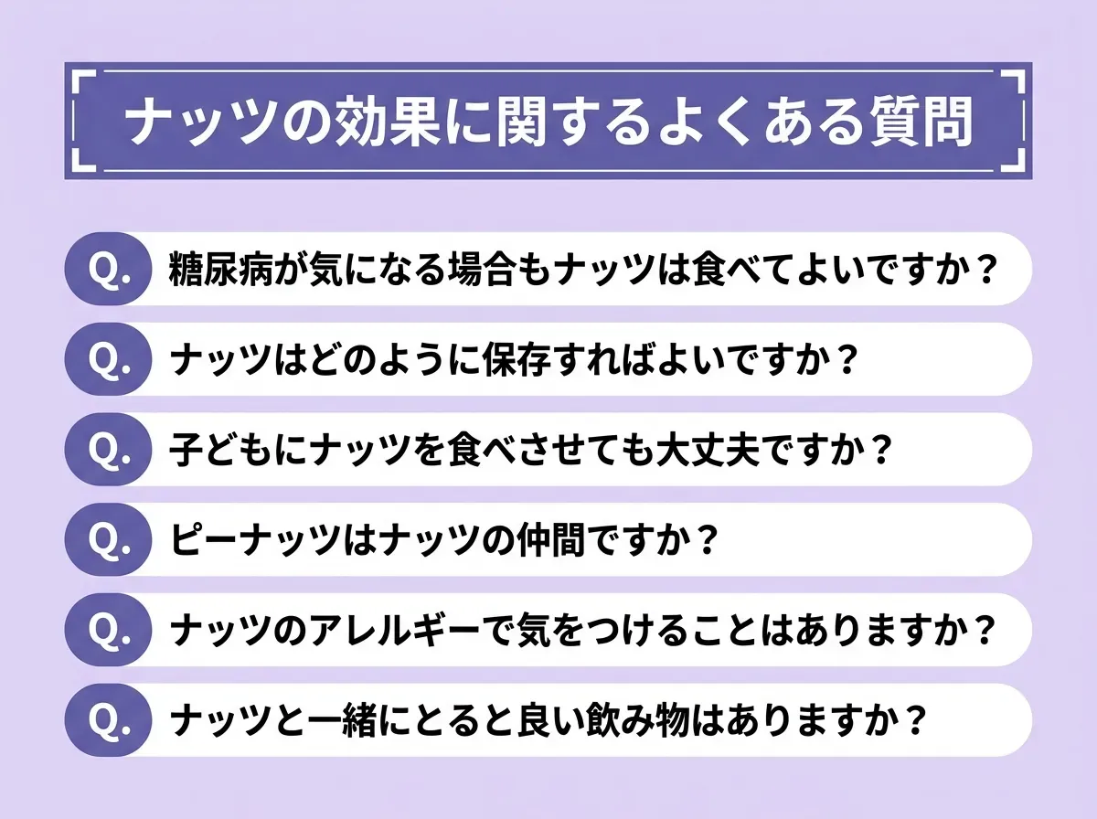 ナッツの効果に関するよくある質問