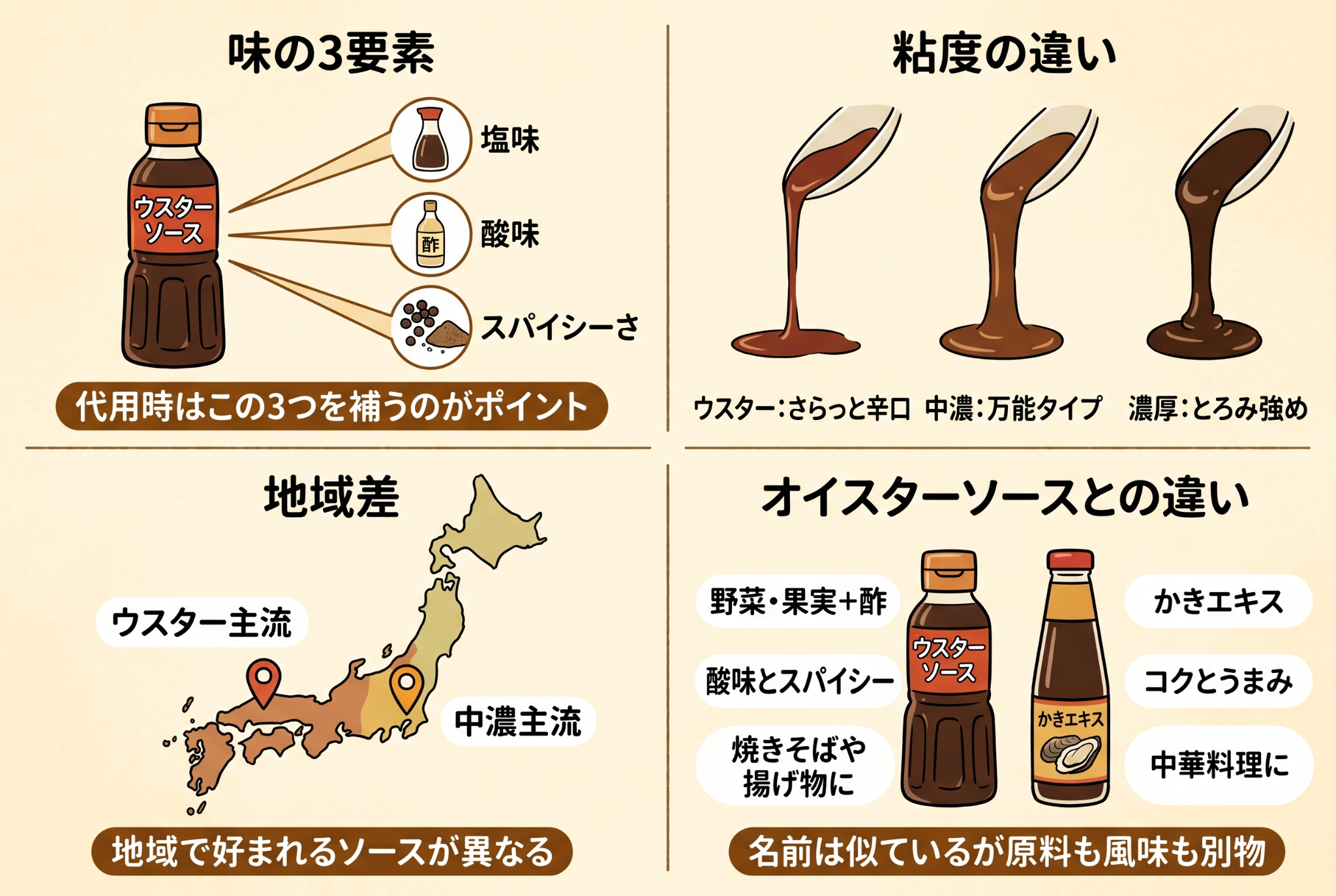 ウスターソースとは?代用前に知っておきたい基礎知識