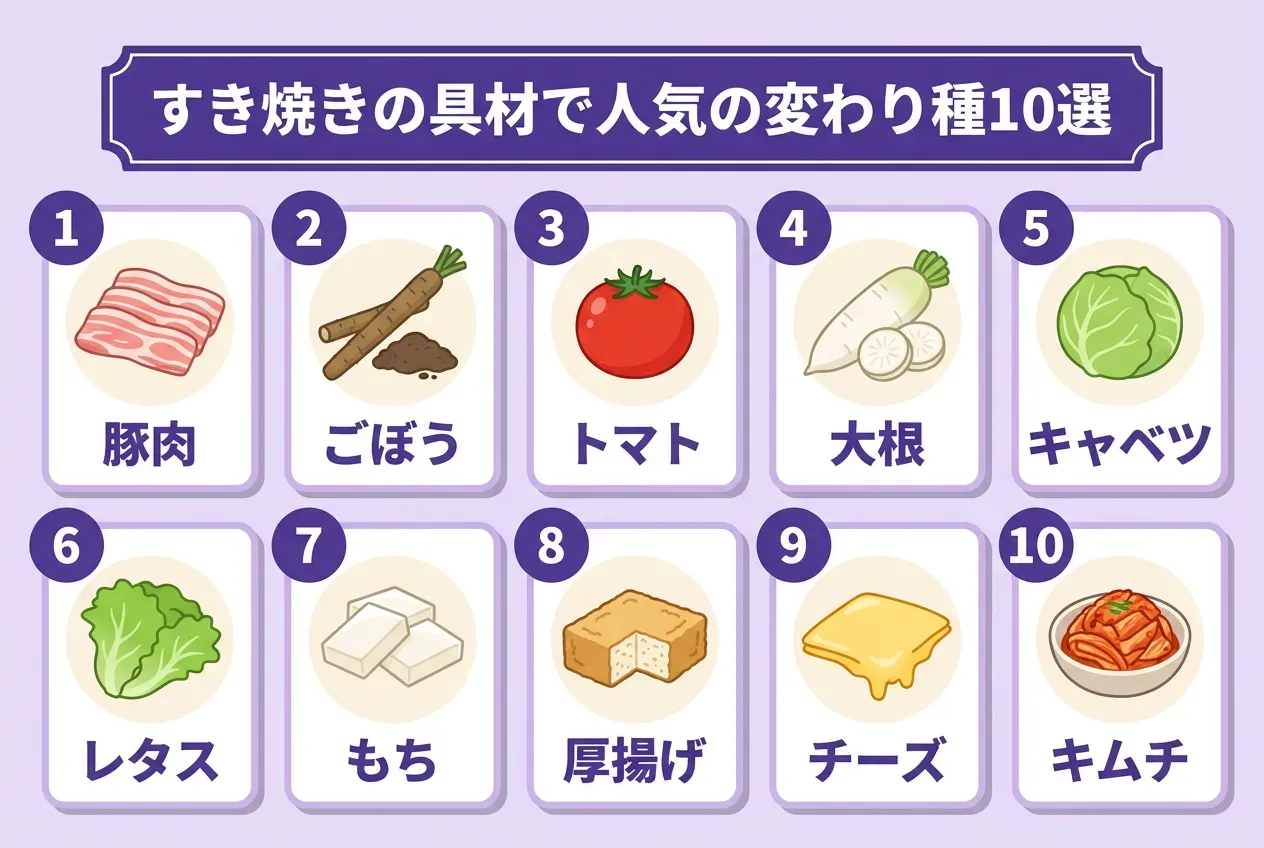 ロピアに行けば全て揃う!すき焼きの変わり種具材10選