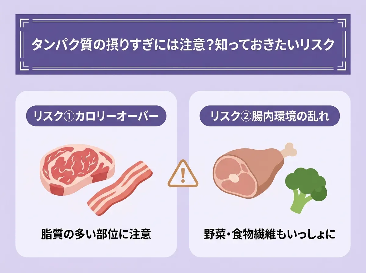 タンパク質の摂りすぎには注意?知っておきたいリスク