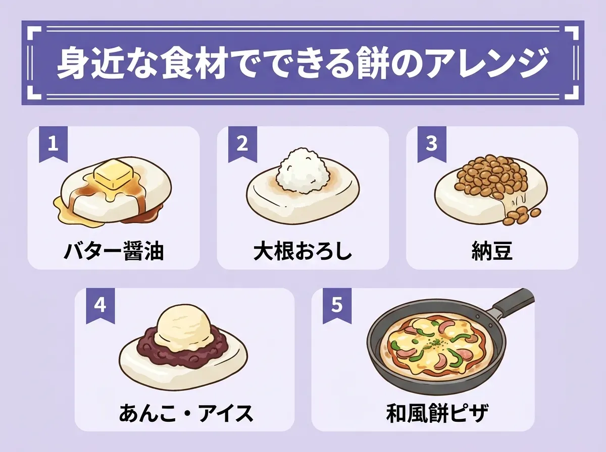 身近な食材でできる餅のアレンジ