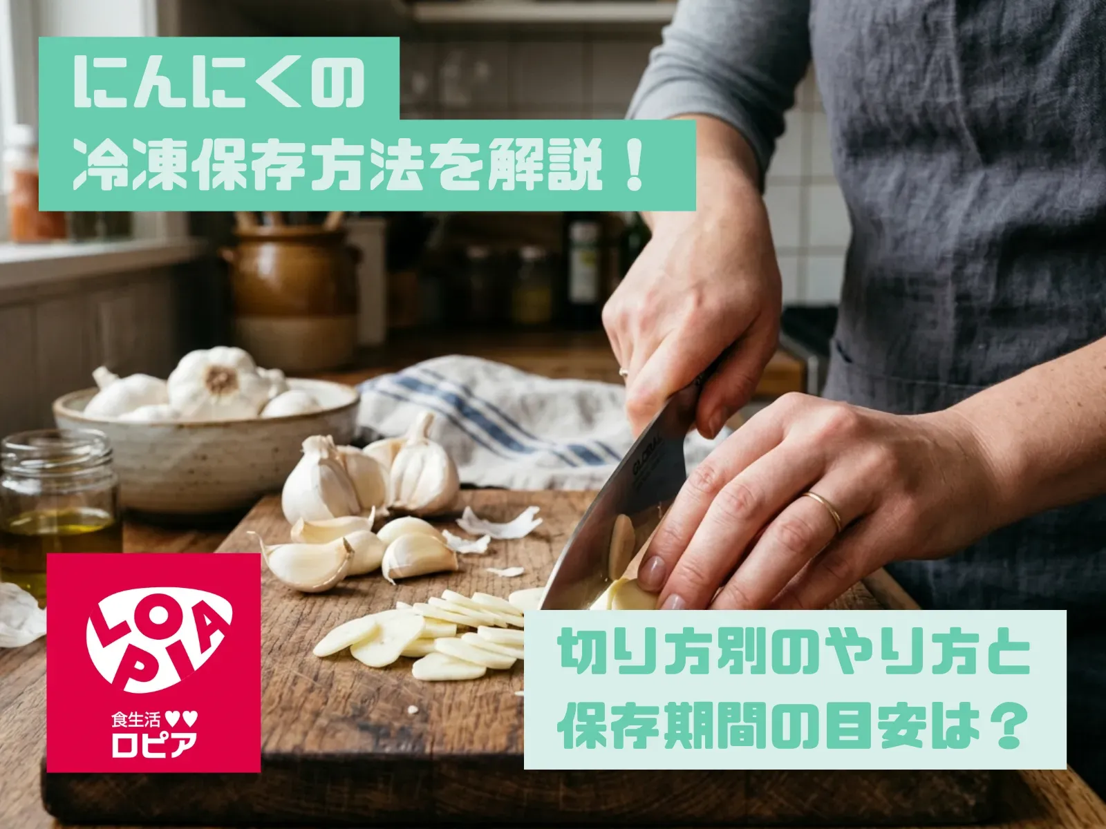 にんにくの冷凍保存方法を解説！切り方別のやり方と保存期間の目安は？